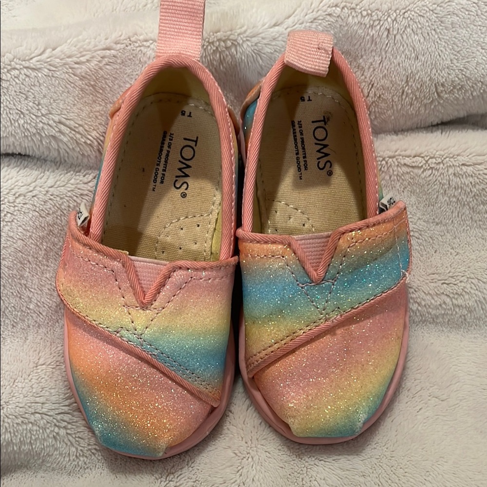 Toms Pink Moccasins Slip-On Shoes